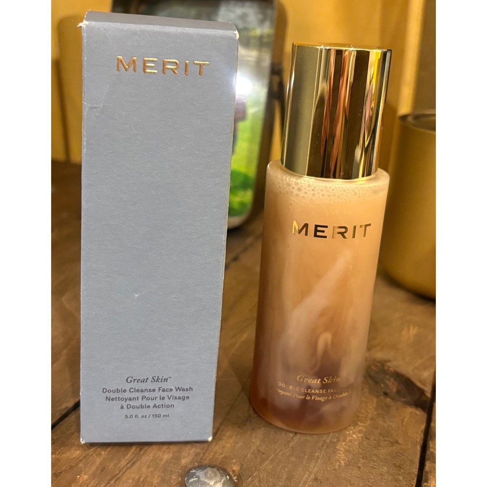 MERIT Face Wash Great Skin Double Cleanse Gentle Exfoliating PHA 5oz 150ml